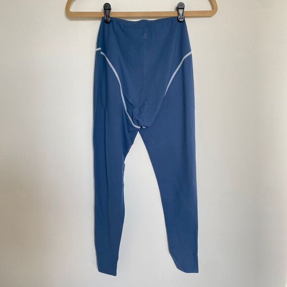 WeWoreWhat Revolve Women's Athletic Boxer Leggings Navy Blue White Piping Size S - Picture 3 of 8